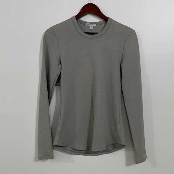 James Perse 2 (Medium) Hatched Textured Top - Picture 1 of 16